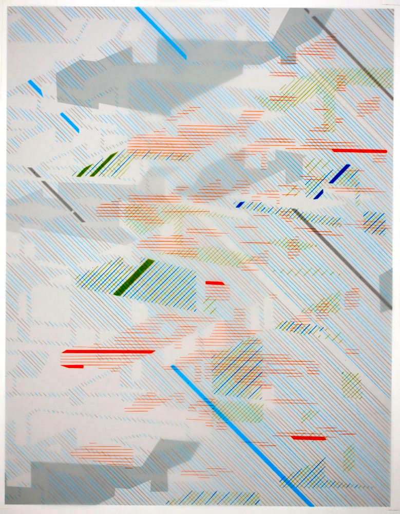 Corviale #2d
Colored pencil on Mylar
mounted on archival pigment print,
16.5 x 13 inches, 2011.