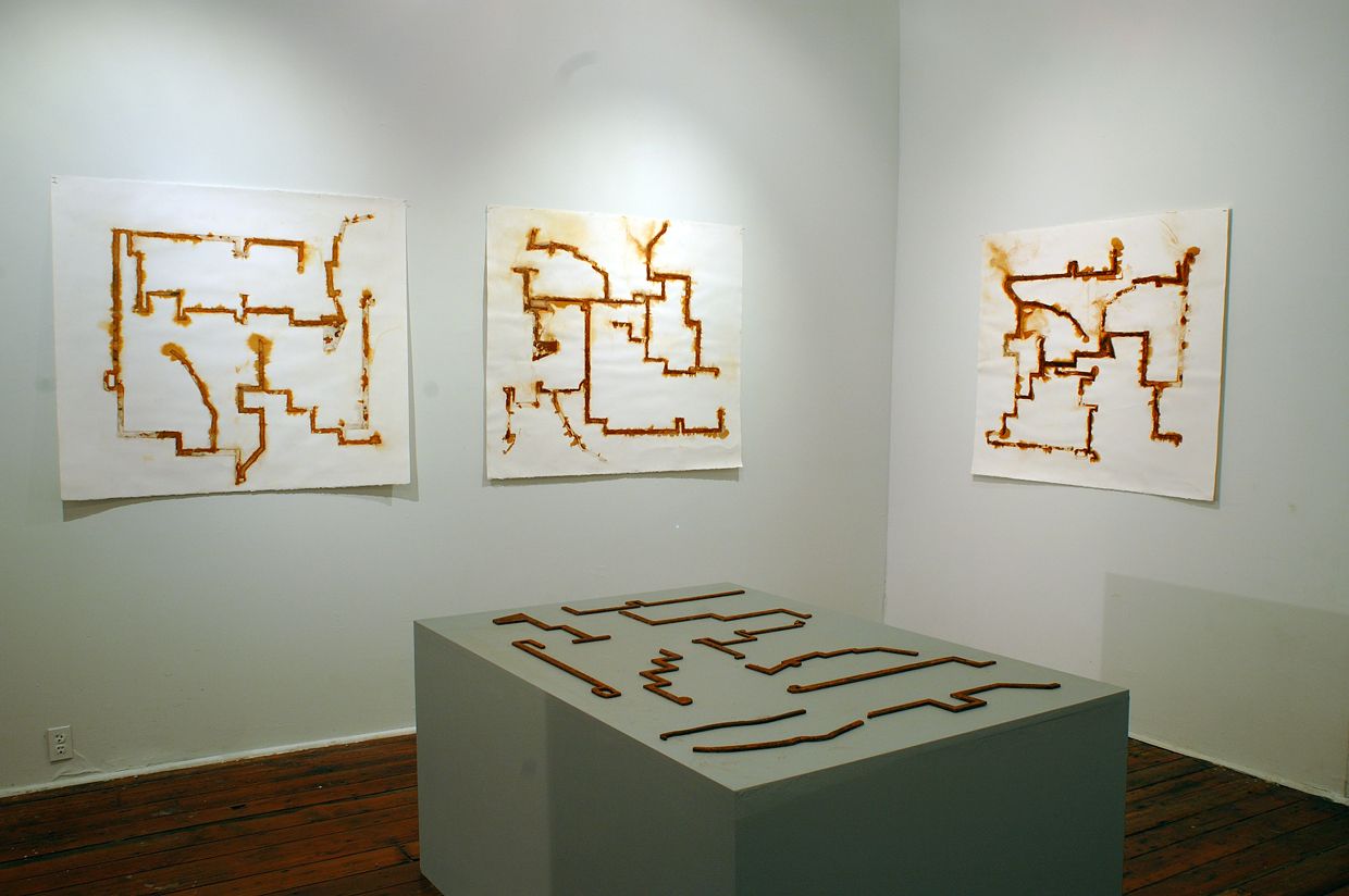 Rust Paths
Rust on paper and raw steel Dimensions variable, 2006