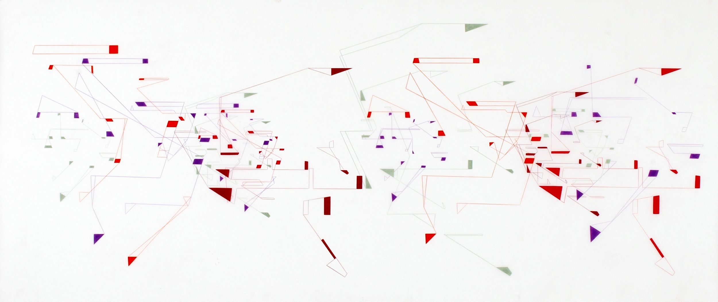 Spectral Variant #1 8.5
Colored Pencil on Mylar
42 x 92 inches, 2008